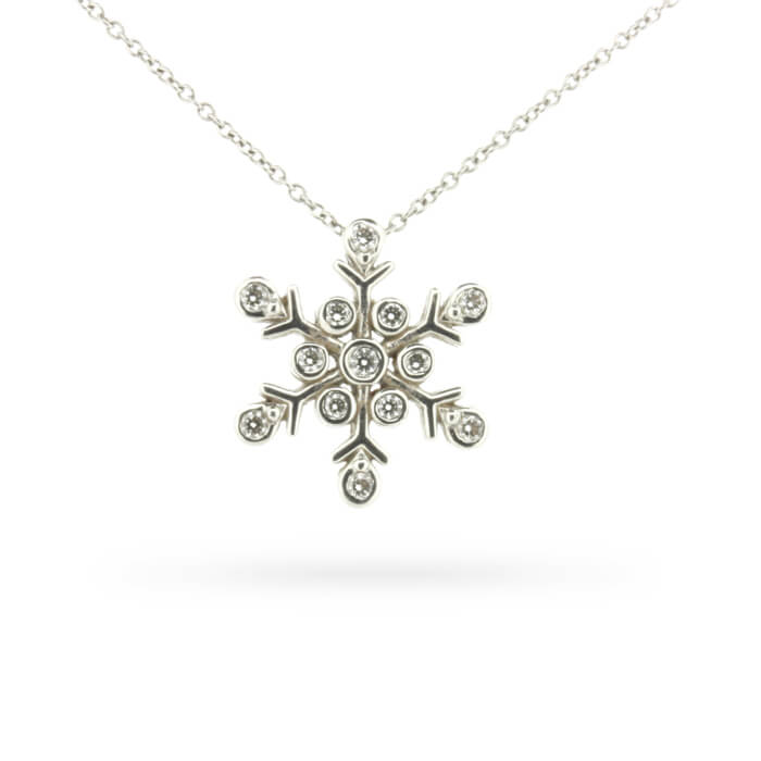 tiffany snowflake pendant