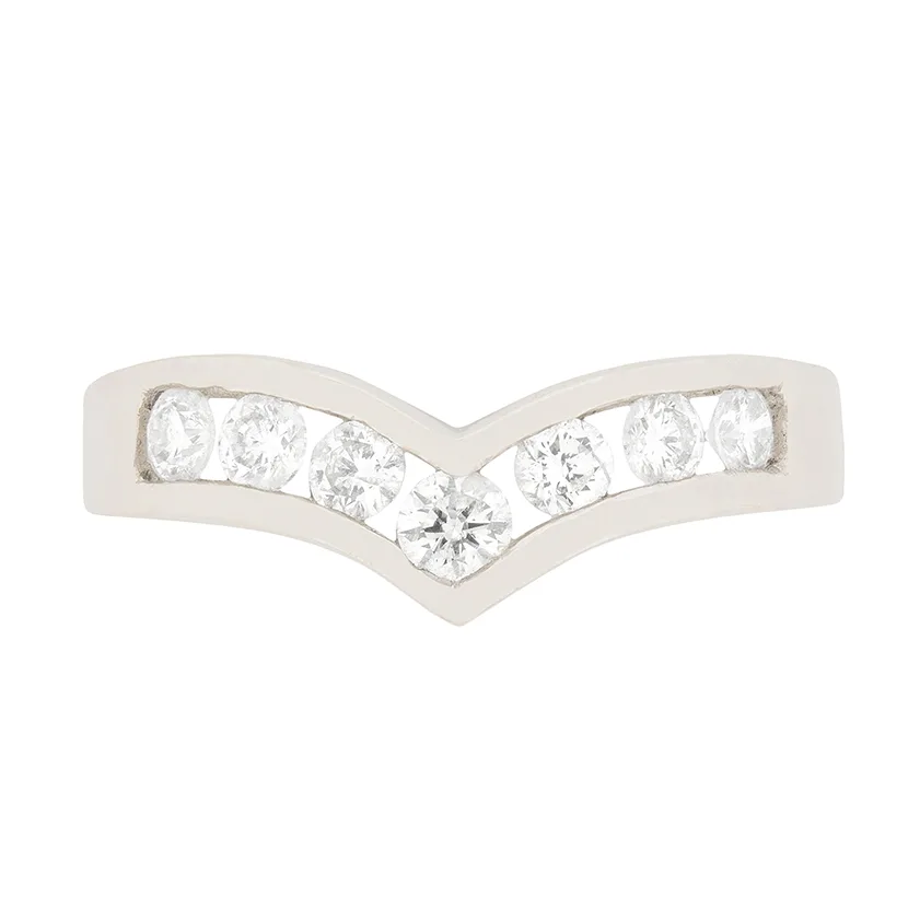 Contemporary 0.35ct Diamond Chevron Ring