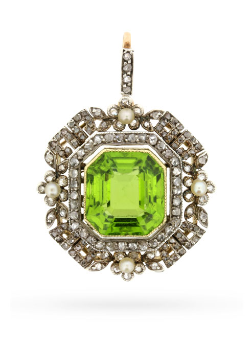 Victorian Peridot Pendant