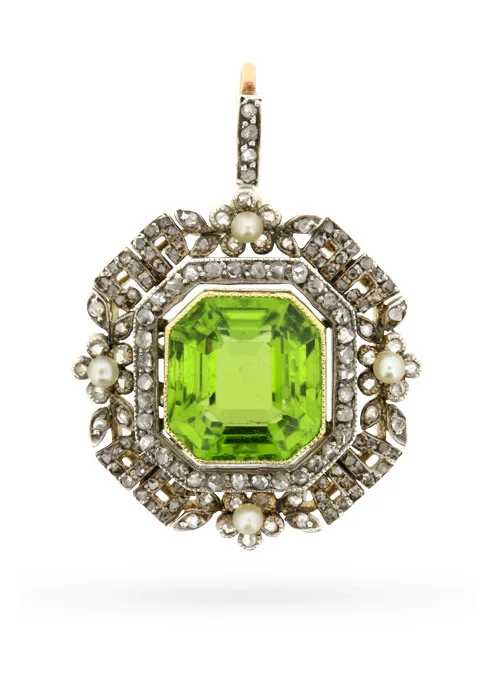 Victorian Peridot Pendant
