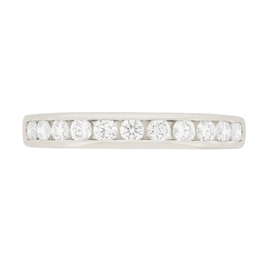 Tiffany & Co. Channel Set Diamond Half Eternity Ring