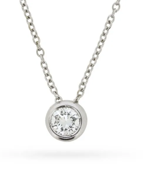 Tiffany & Co. Diamond Solitaire Pendant