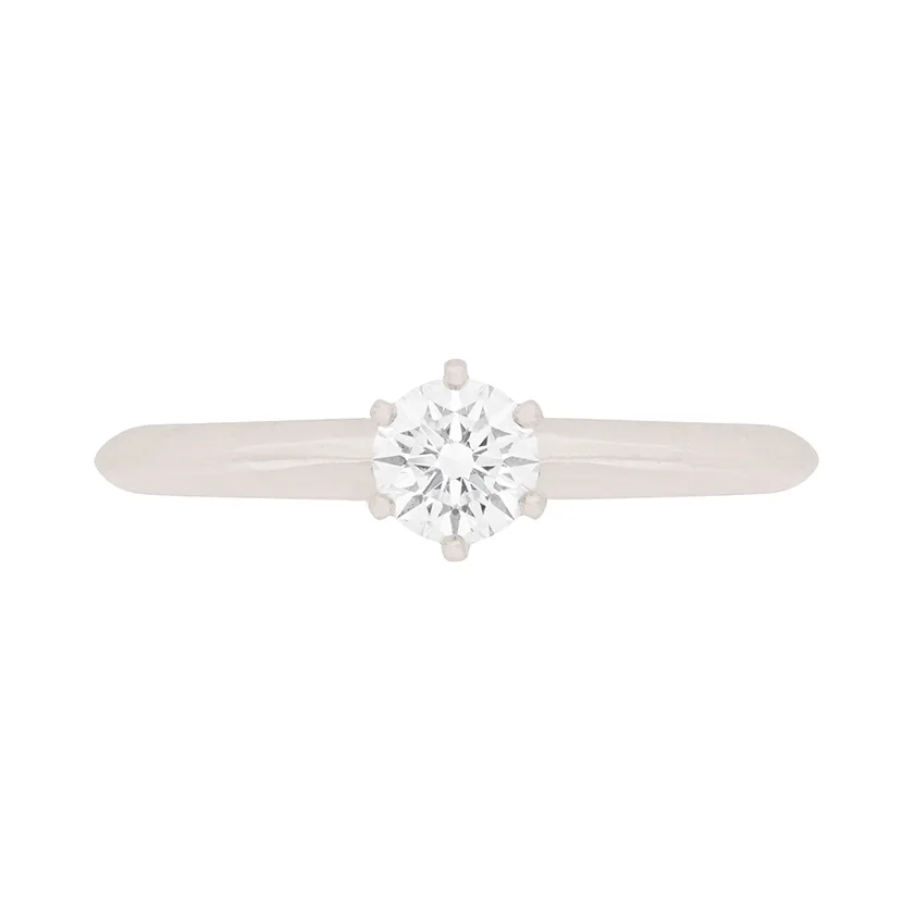 Tiffany & Co. 0.26ct Round Brilliant Cut Diamond Engagement Ring