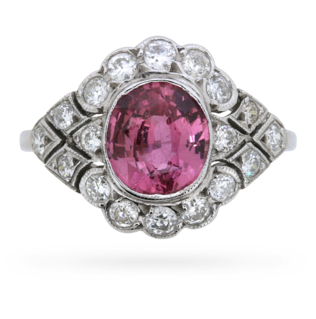 Sapphire and Diamond Cocktail Ring