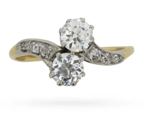Victorian era 'toi et moi' ring