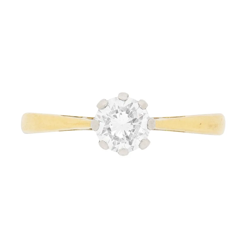 Vintage Diamond Solitaire Ring, c.1990s