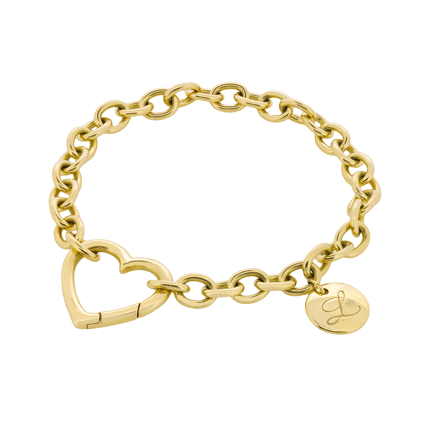 Tiffany Charm Bracelet 18 Carat Yellow Gold