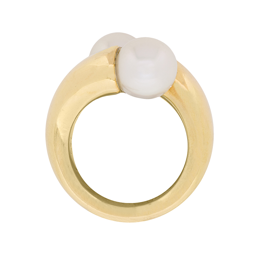 cartier ring with pearl