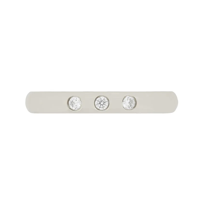 Tiffany & Co. Elsa Peretti Three Diamond Wedding Band