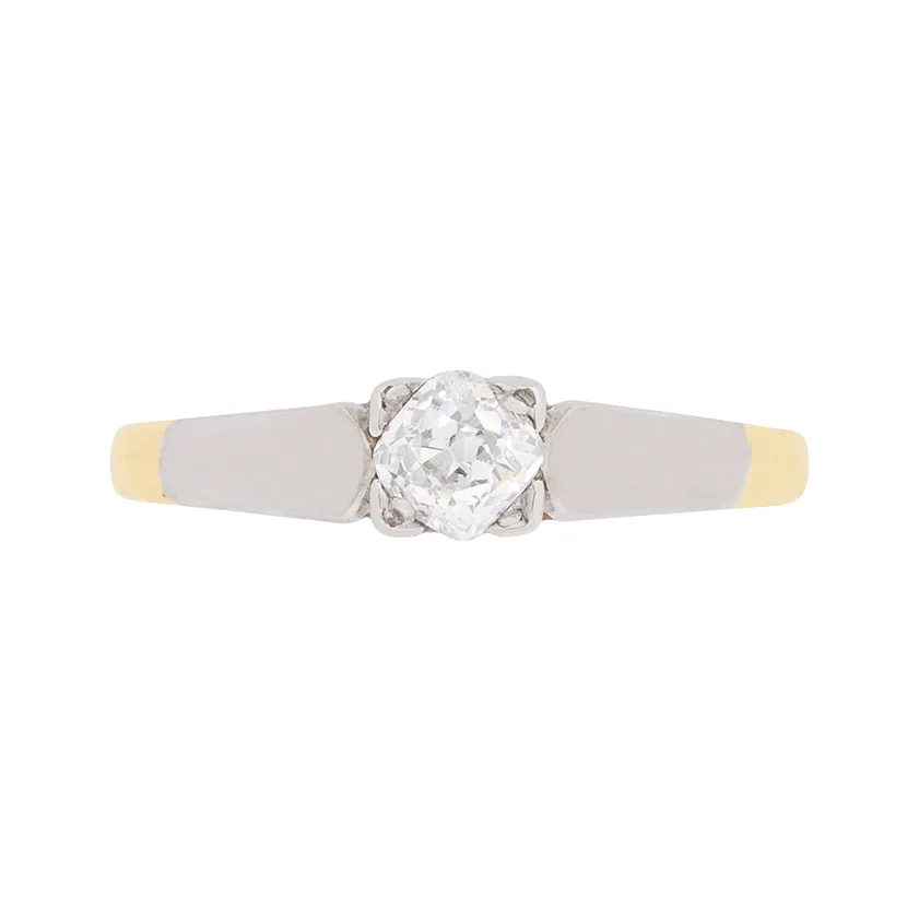 Edwardian Diamond Solitaire Engagement Ring, c.1910