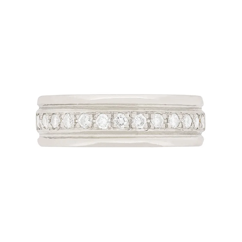 Platinum Half Eternity Diamond Wedding Band