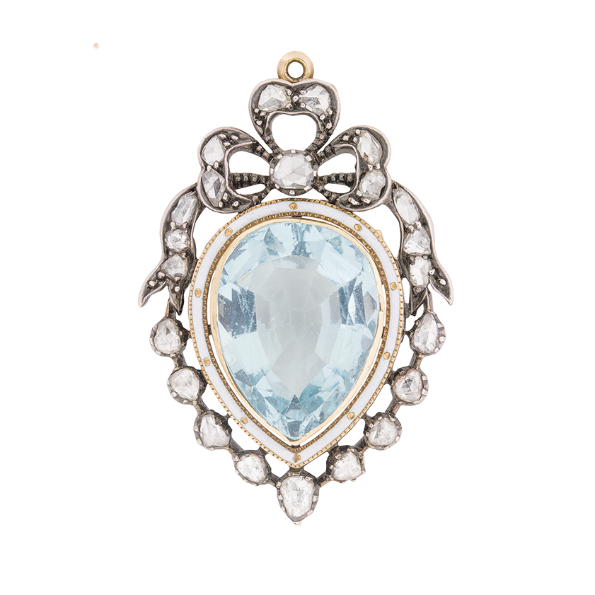 Aquamarine brooch deals