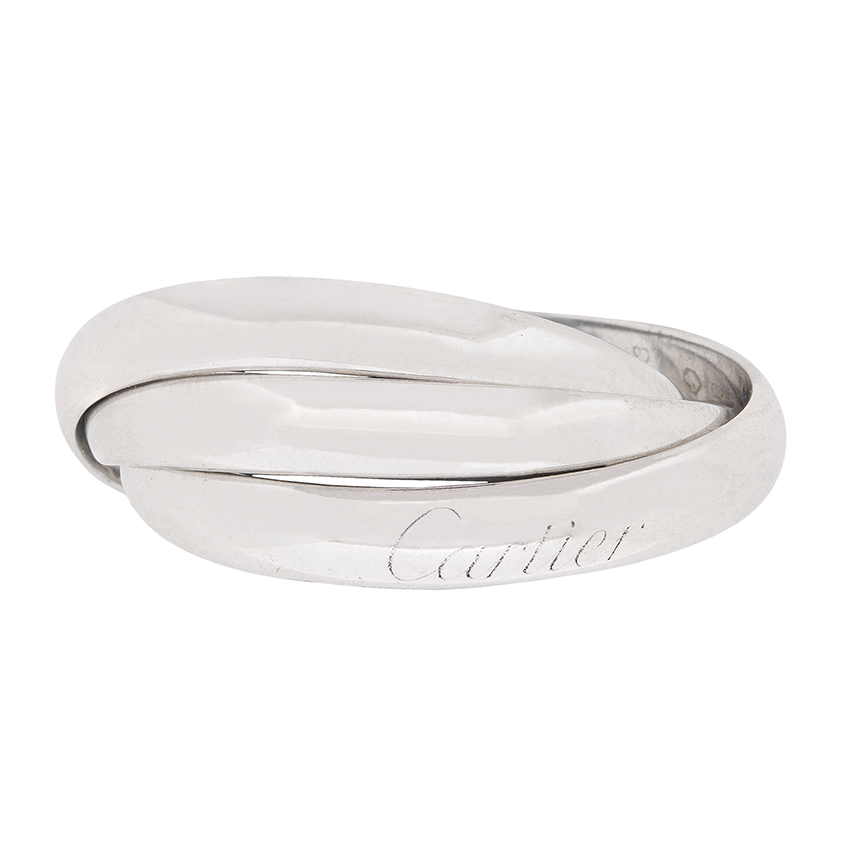 cartier trinity white gold ring
