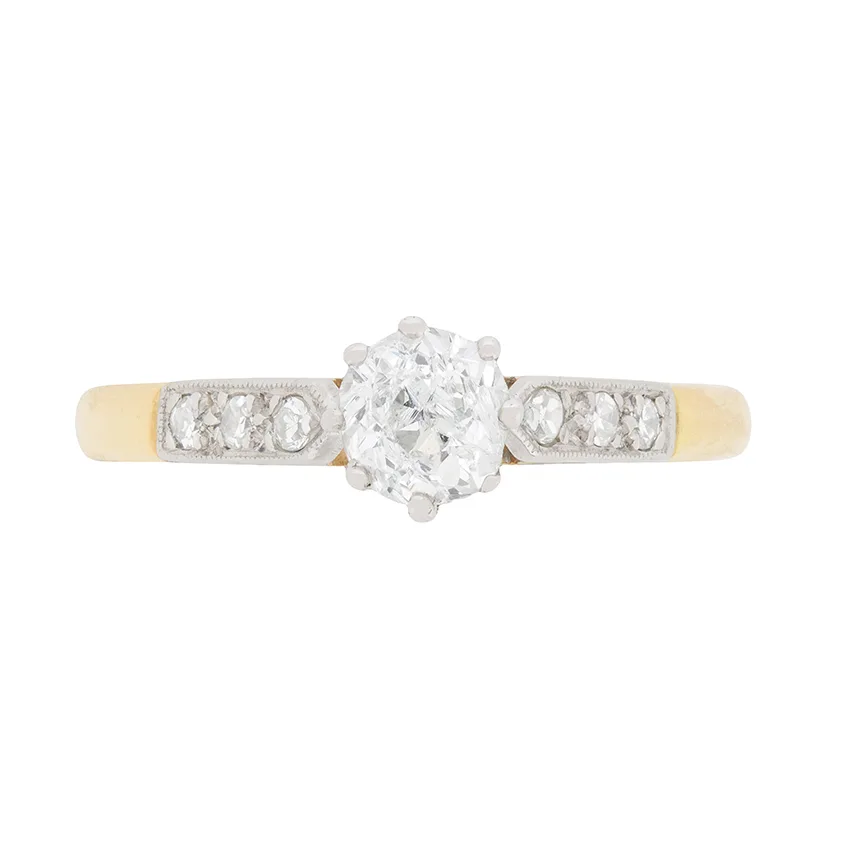 Edwardian Diamond Solitaire Engagement Ring, c.1910