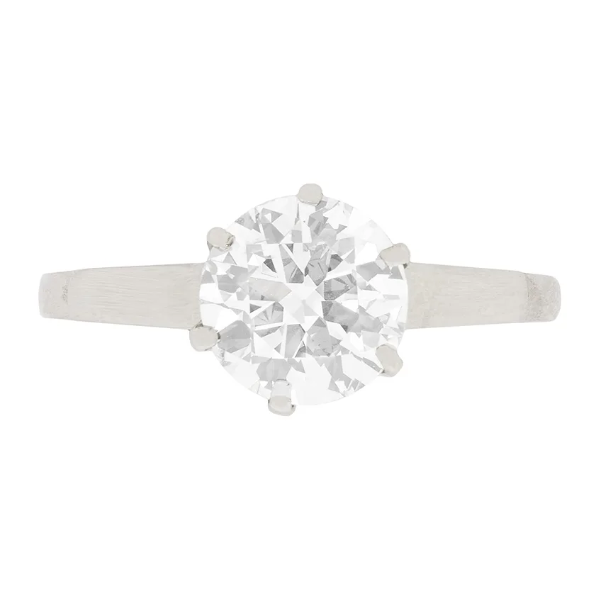 Art Deco 1.21ct Diamond Solitaire, c.1930s
