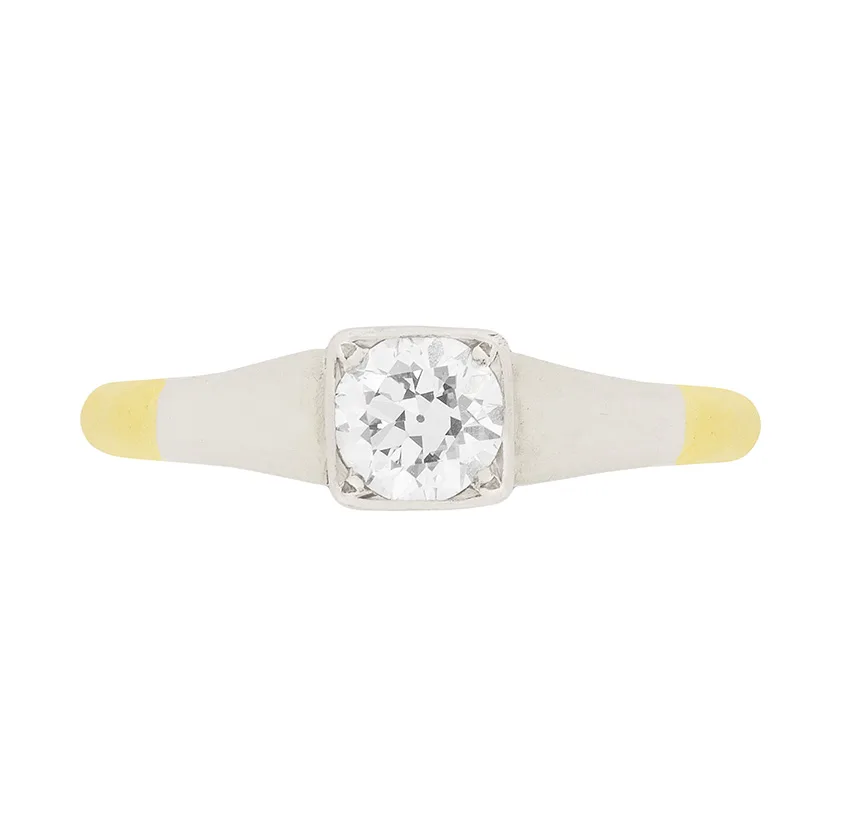 Edwardian Diamond Solitaire Engagement Ring, c.1910