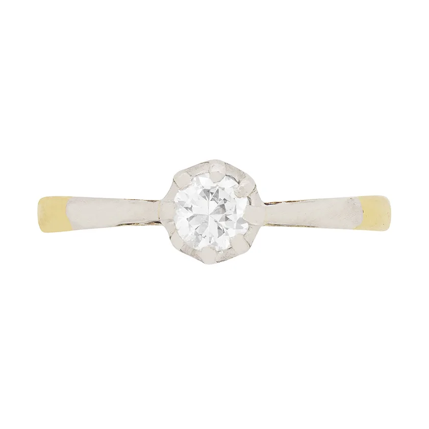 Art Deco Diamond Solitaire Engagement Ring, c.1930s
