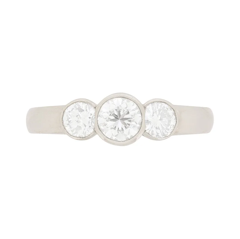 1.25ct Diamond Three Stone Engagement Ring