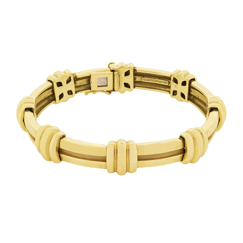 Tiffany & Co Yellow Gold Atlas Bracelet, c.1990s | Farringdons