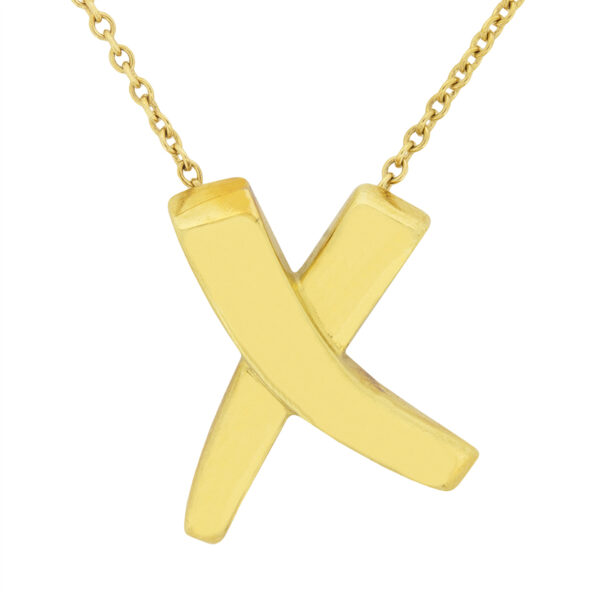 Tiffany & Co. 'Graffiti X' Necklace in 18 Carat Yellow Gold | Farringdons
