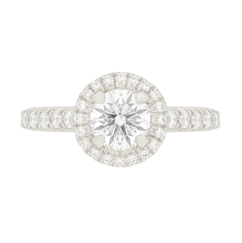 cartier engagement ring halo