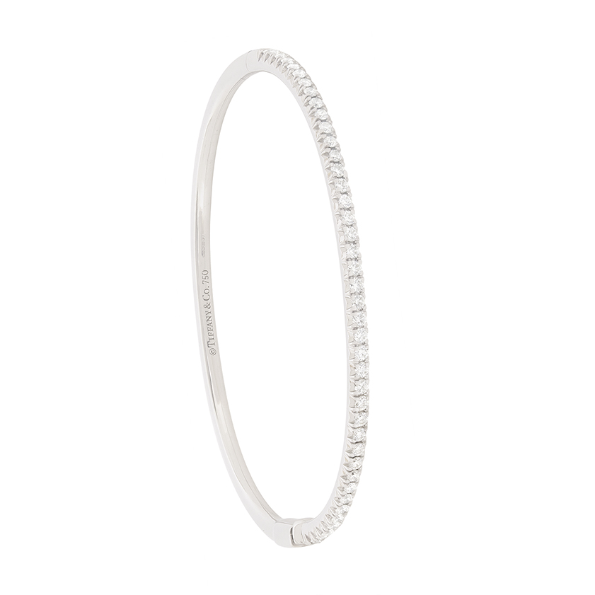 Tiffany 'Metro' Diamond Bangle Farringdons Jewellery