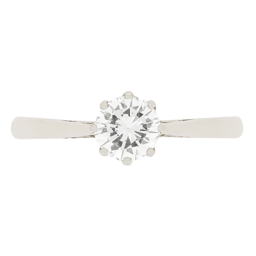 Vintage 0.52ct Diamond Solitaire Ring, c.1950s