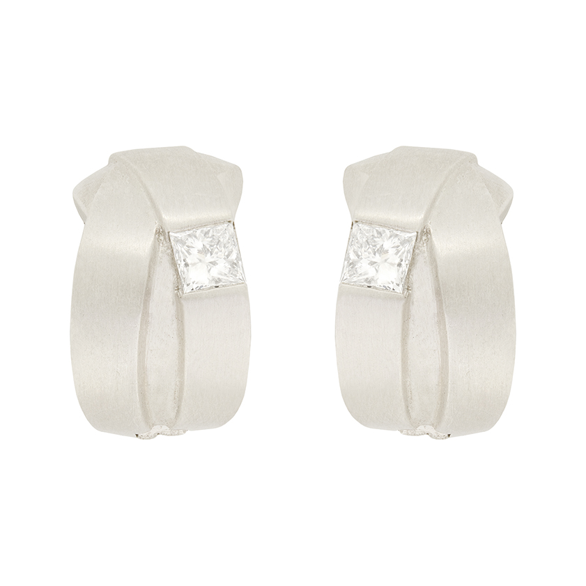 Boodles 'Kit & Kaboodle' 0.66ct Diamond Crossover Earrings