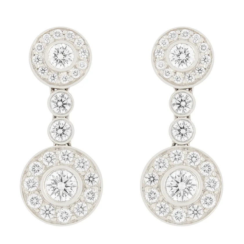 Tiffany & Co. Circlet Diamond Drop Earrings