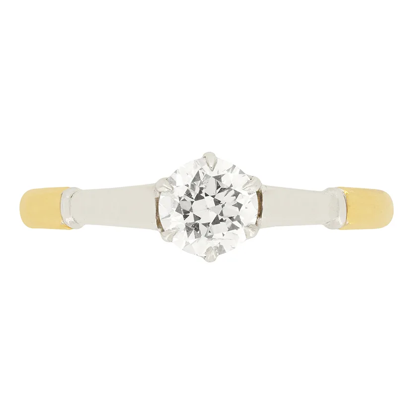 Late Deco 0.50ct Diamond Solitaire Ring, c.1930s