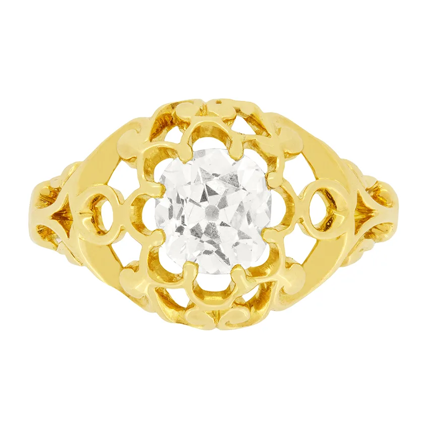 Victorian 1.20ct Diamond Ring, c.1900s