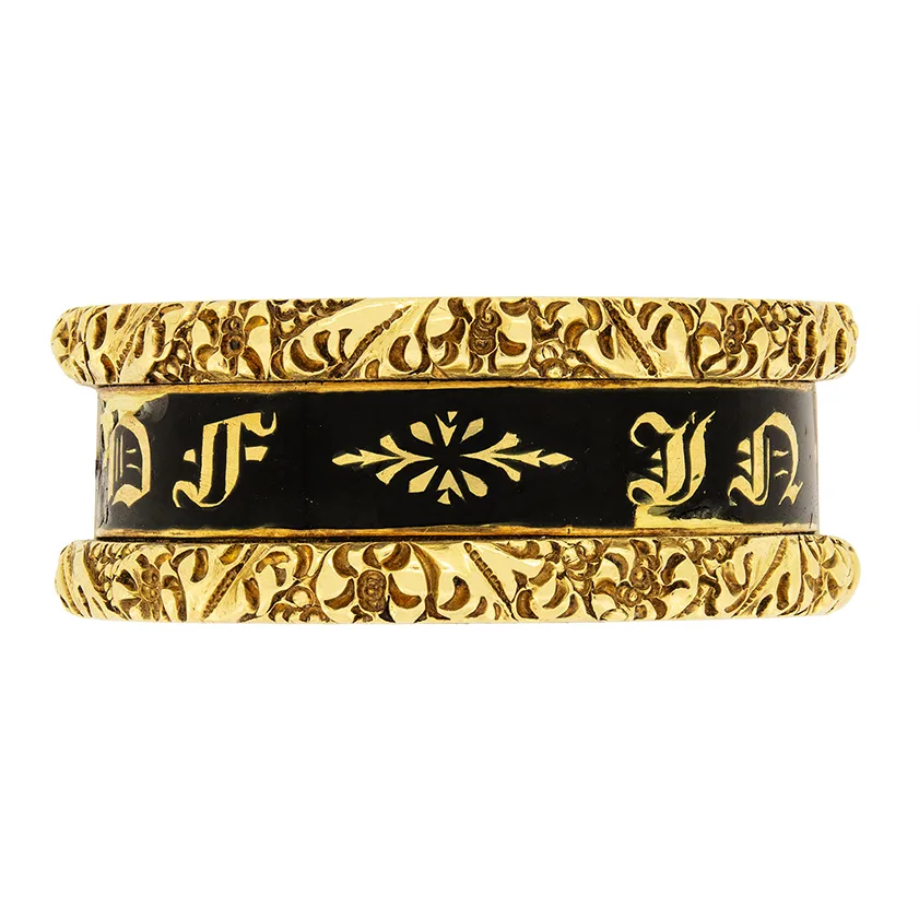 Georgian Mourning Ring, hallmarked 1821
