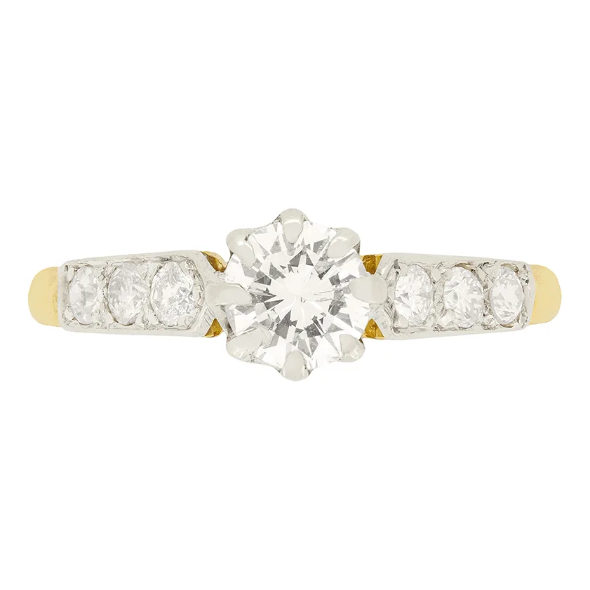 Late Deco 0.50ct Diamond Solitaire Ring, c.1930s
