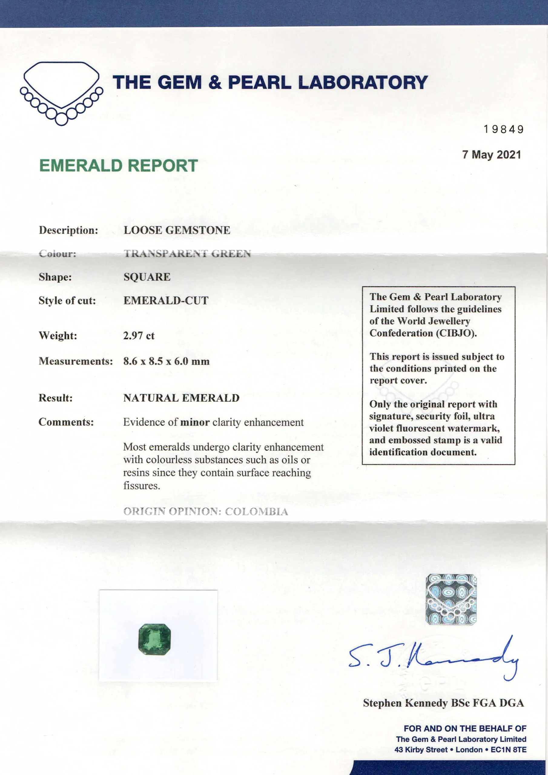 S2705 Cert
