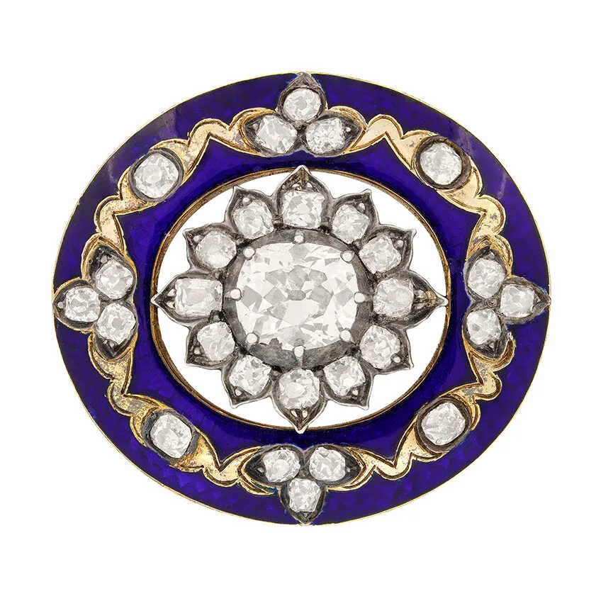 Victorian 1.88ct Diamond Brooch, c.1860s