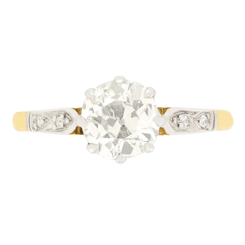 Edwardian 1.01ct Diamond Solitaire Ring, c.1910s