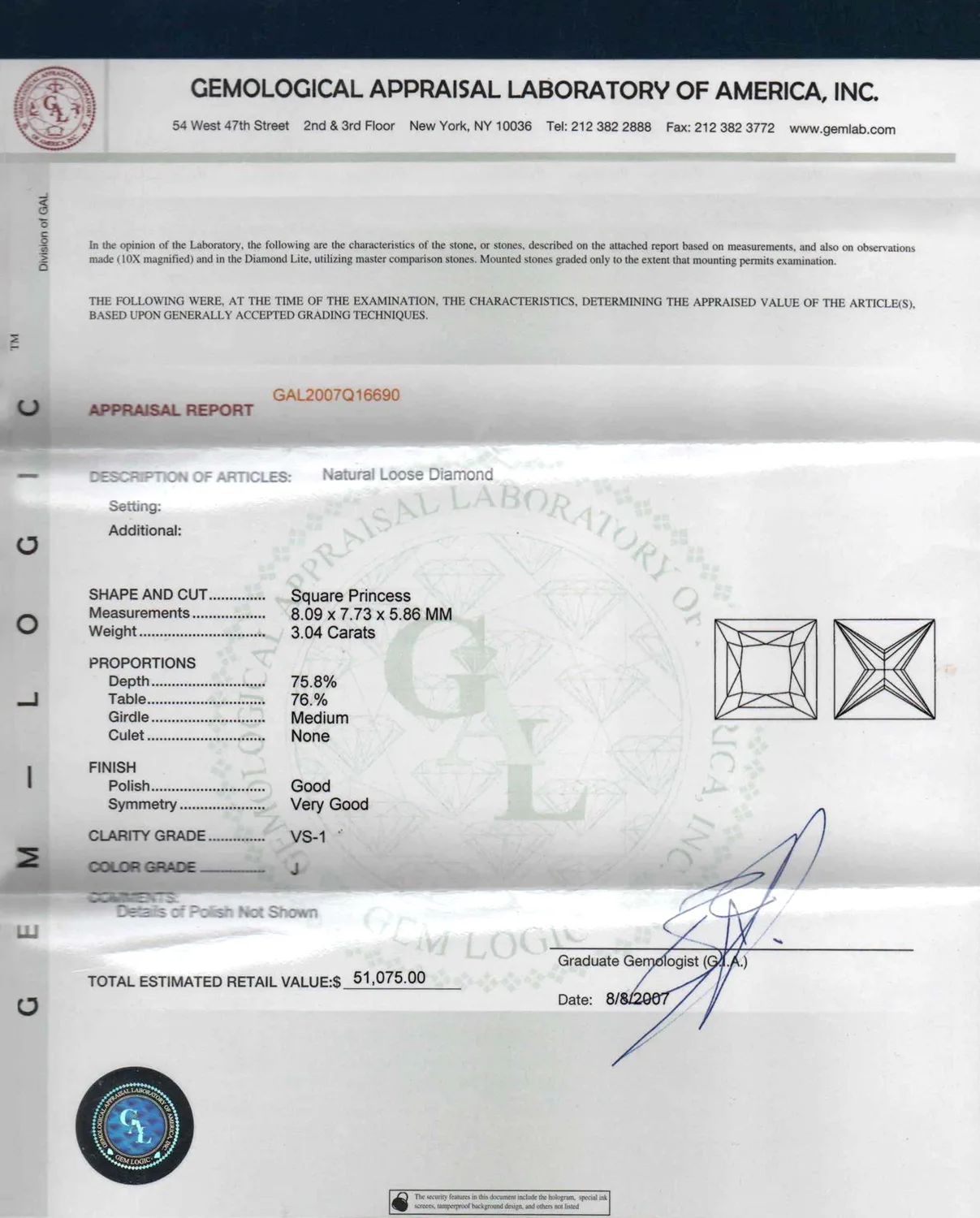 A221 Cert