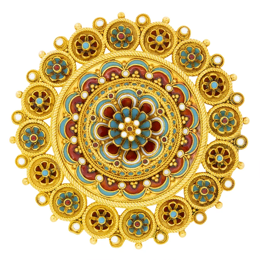 Castellani Archaeological Revival brooch, c.1870s