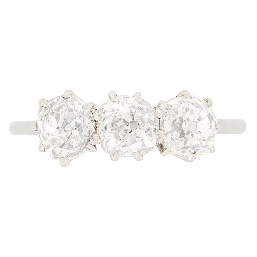 Art Deco 1.20ct Diamond Trilogy Ring, c.1920s