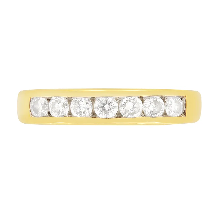Contemporary 0.50ct Diamond Half Eternity Ring
