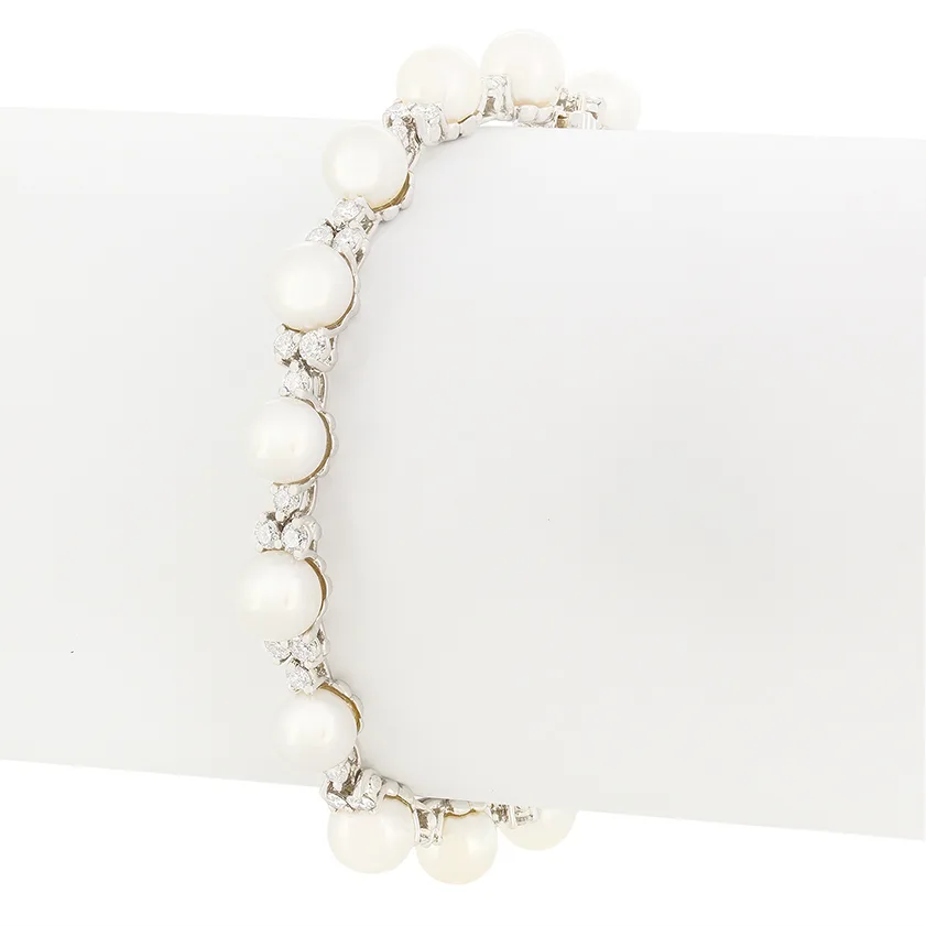 Tiffany & Co. Pearl and Diamond 'Aria Victoria' Bracelet