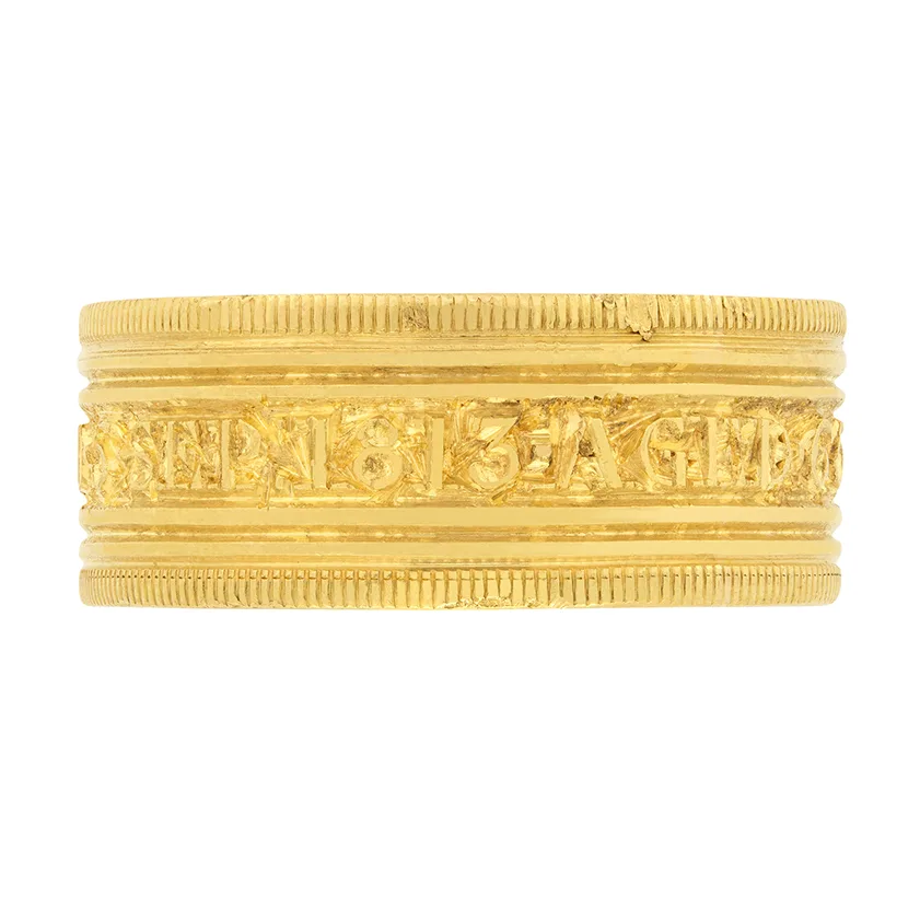 Georgian Mourning Ring, Hallmarked 1813
