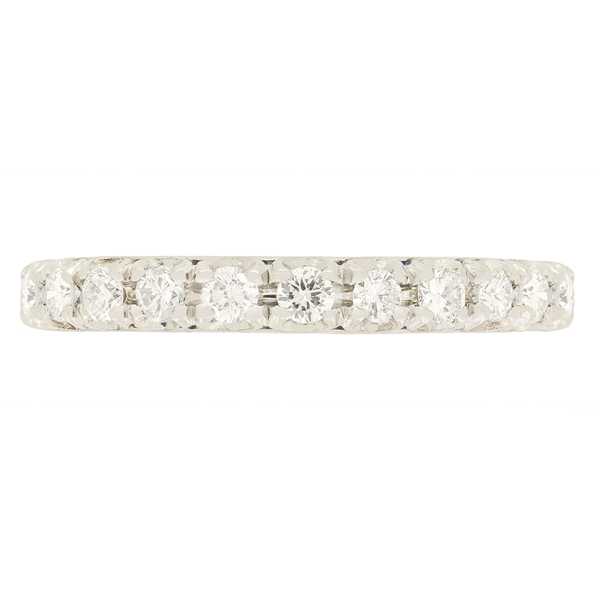 Vintage 1.10ct Diamond Full Eternity Ring, c.1950s | Farringdons Jewellery