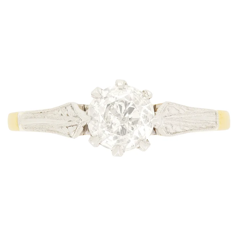 Antique 0.60ct Diamond Solitaire, c.1930s