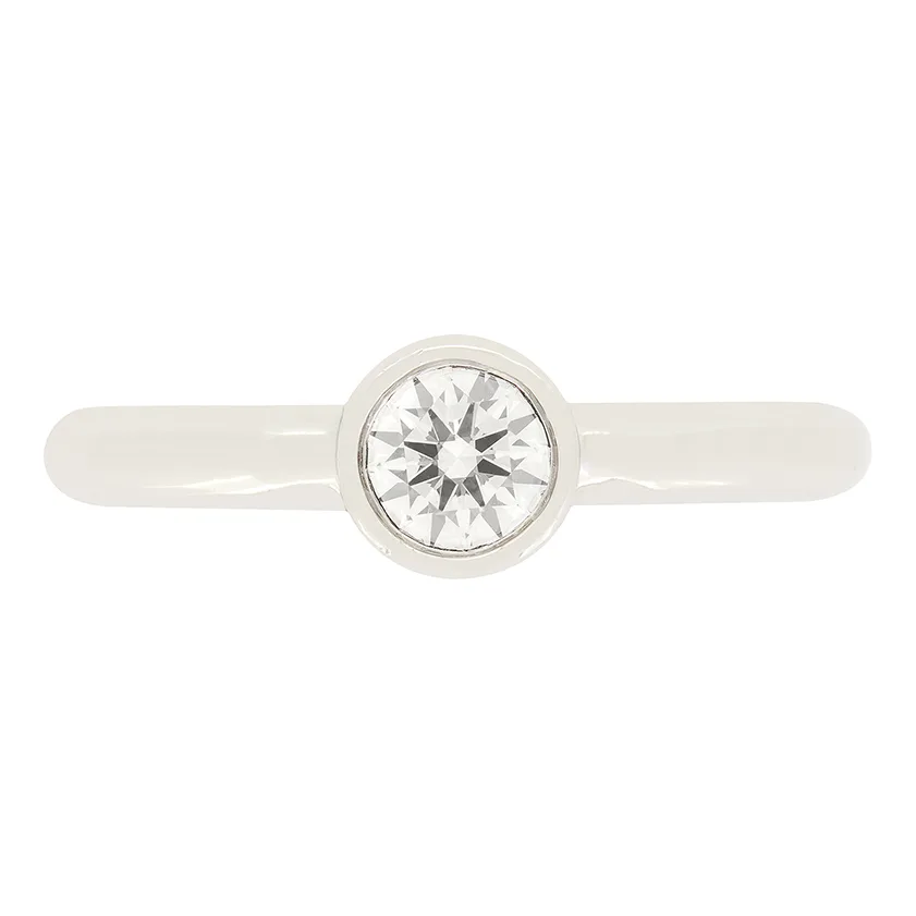 Tiffany & Co. 0.34ct Diamond Solitaire Band Ring