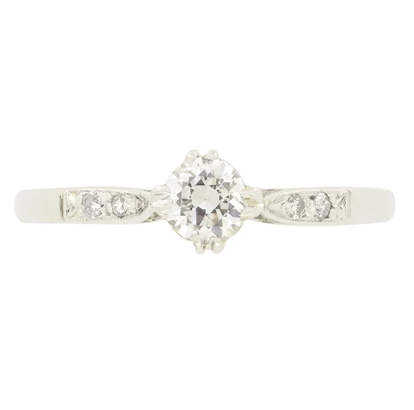 Art Deco 0.30ct Diamond Solitaire, c.1920s