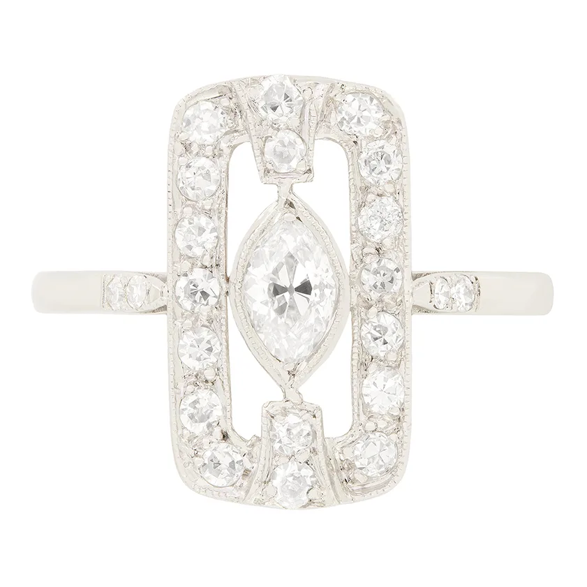 Art Deco 0.40ct Diamond Cluster c.1920s