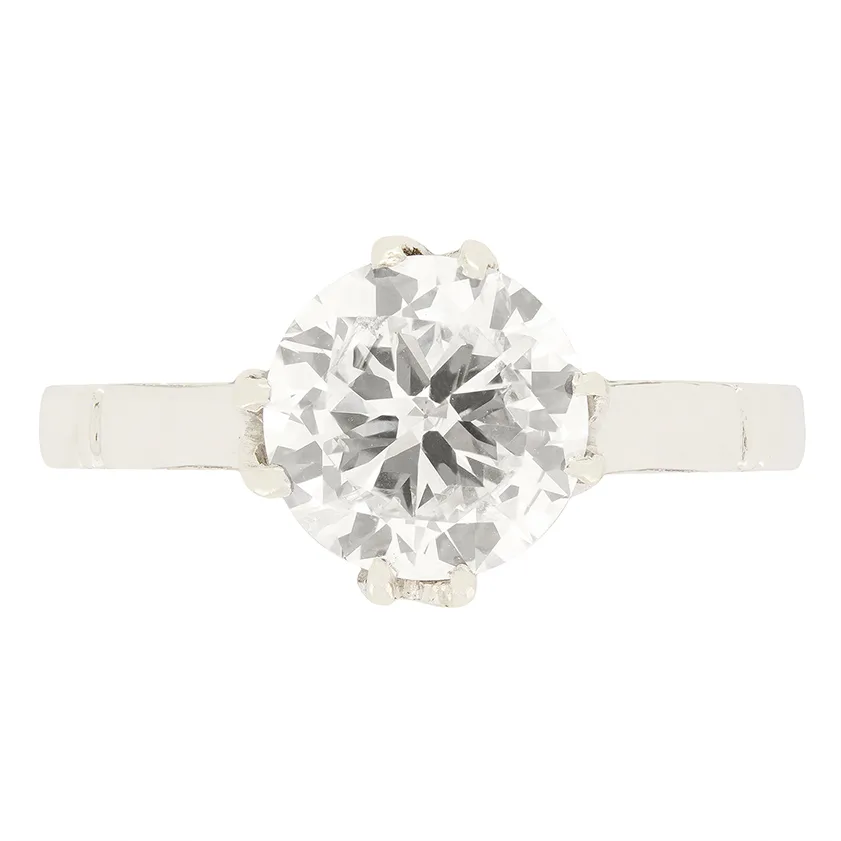 Art Deco 1.30ct Diamond Solitaire Ring, c.1920s