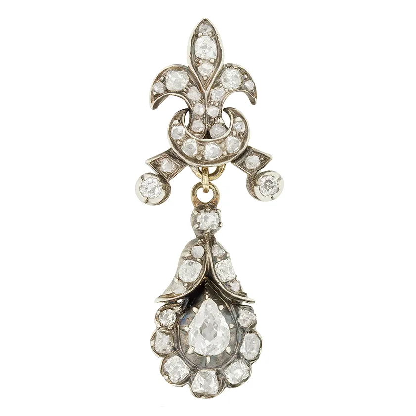 Victorian 0.40ct Diamond Pendant, c.1880s