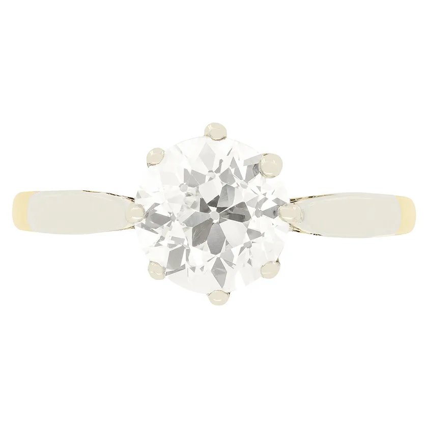 Edwardian 1.50ct Diamond solitaire, c.1910s